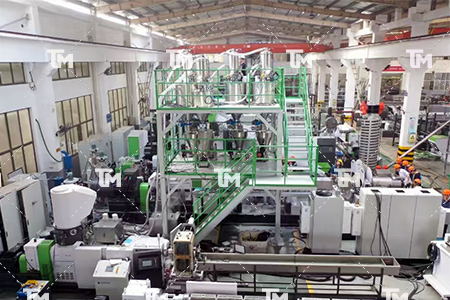 Máquina granuladora extrusora de doble husillo