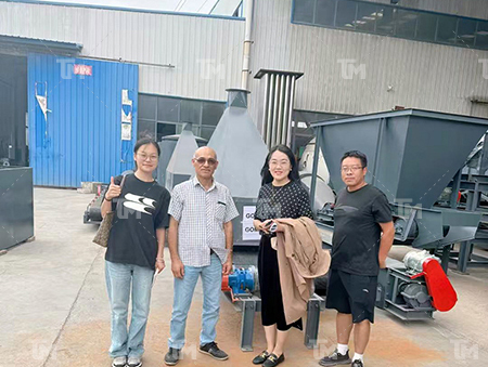 Cliente chipriota Obras de la línea de reciclado de aluminio y plástico