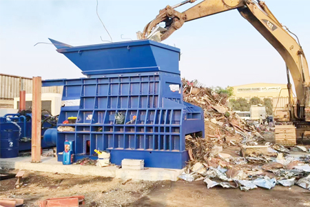 Scrap Metal Horizontal Container Shear Machine